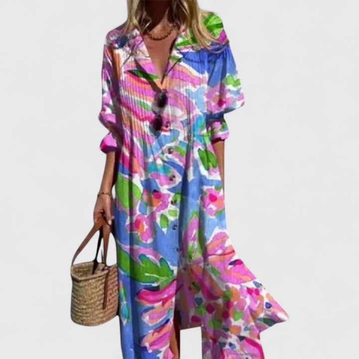 Feminine Boho Dress with an Elegant Touch, Fashionable Design