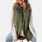 Flora | Women's Quilted Gilet with Removable Hood