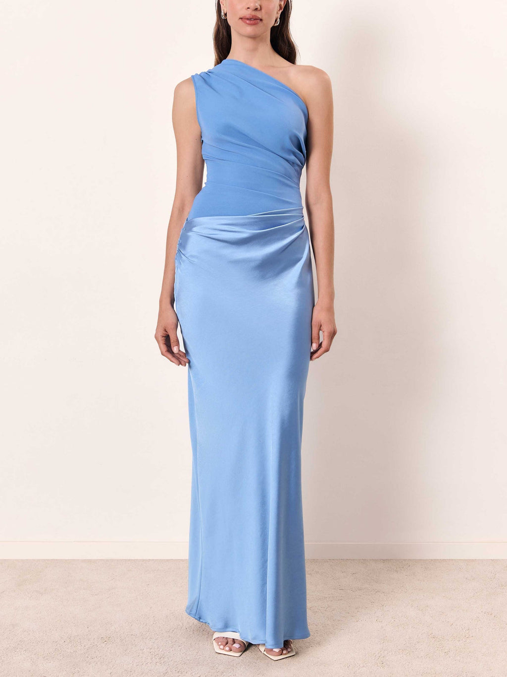 One Shoulder Pleated Party Maxi Dress - Elegant Summer Style for Women