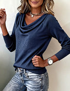 Francesca | Women's Cowl Neck Sweater
