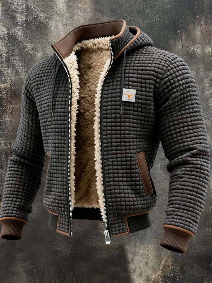 Marcus | Men's Quilted Jacket with Sherpa Lining