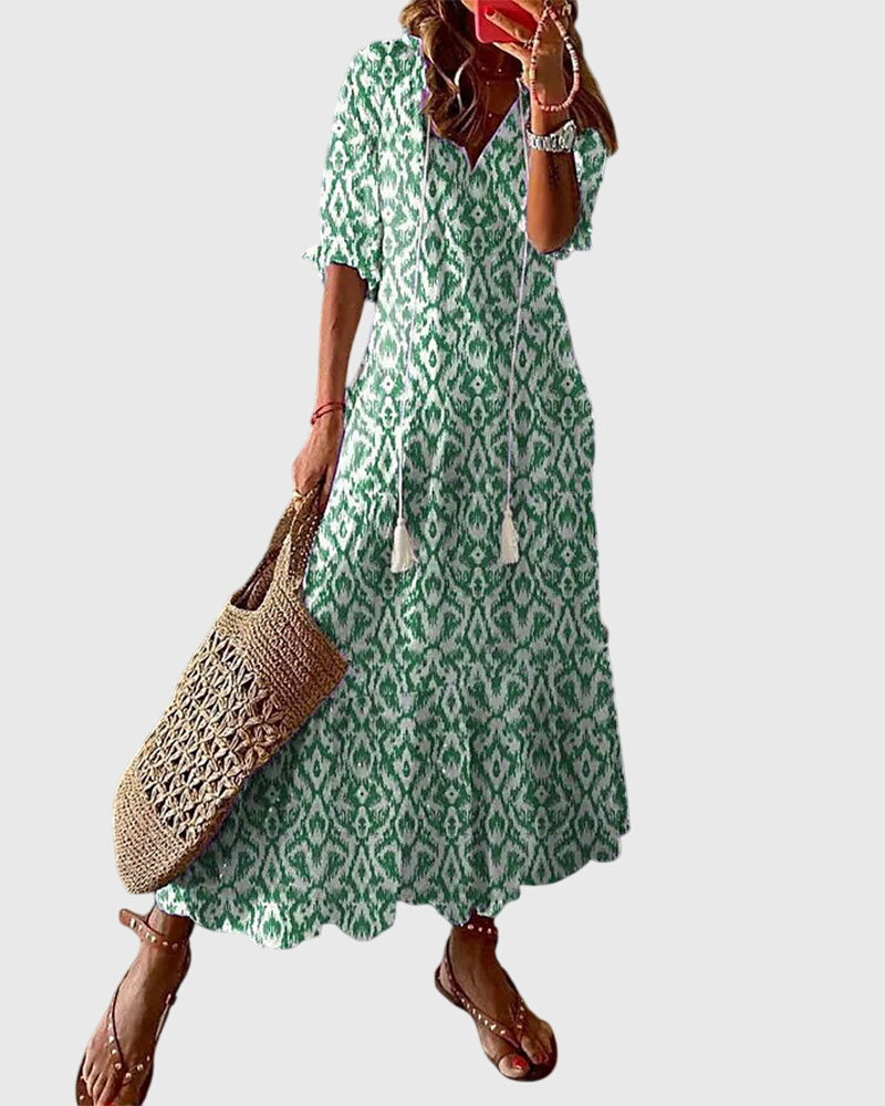 Vintage Boho Summer Dress – Timeless Style and Effortless Elegance