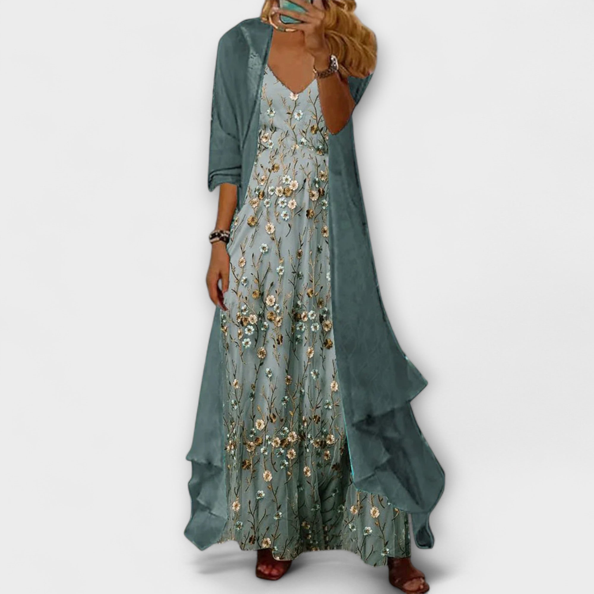 Elegant Women’s Maxi Dress Set, Stylish and Comfortable Design