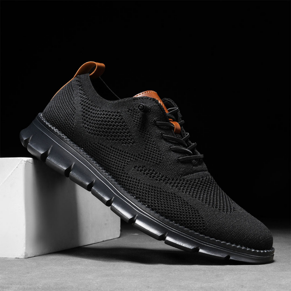 Reese | Men's Navy Mesh Knit Sneaker