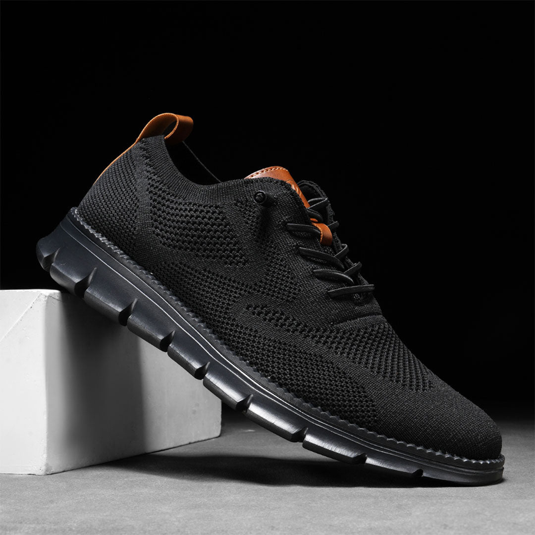Reese | Men's Navy Mesh Knit Sneaker
