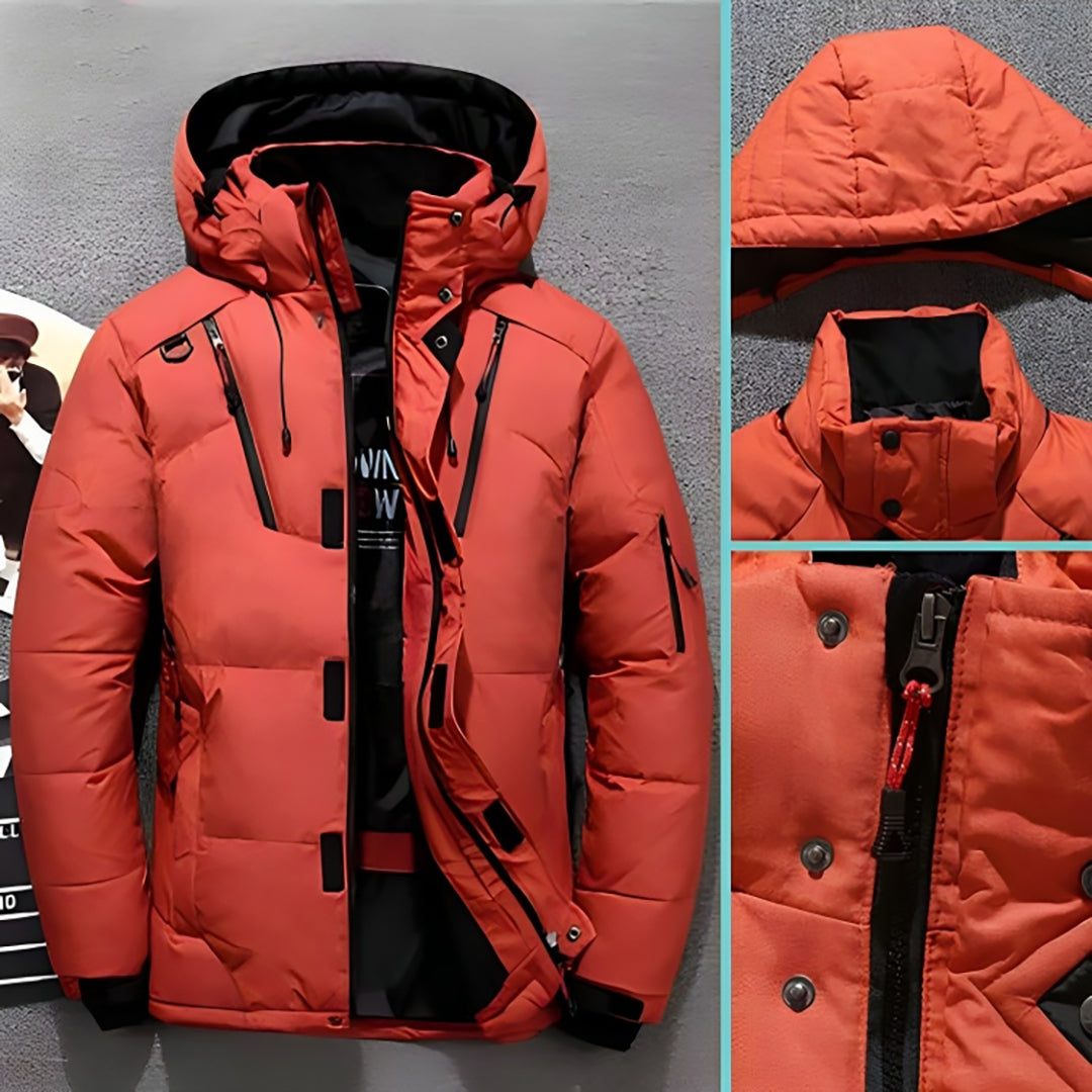 Marcus | Men's Quilted Puffer Jacket with Hood