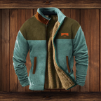 Tierney | Men's Wool Jacket with Ethnic Sleeve Pattern