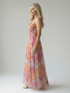 Soft Wrap Maxi Dress - Summer Elegant Flowing Boho Style for Women