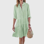 Stylish Striped Summer Dress – Lightweight Comfort with a Feminine Fit