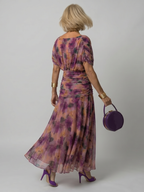 Off Shoulder Flow Midi Dress - Summer Party Elegant Style for Women