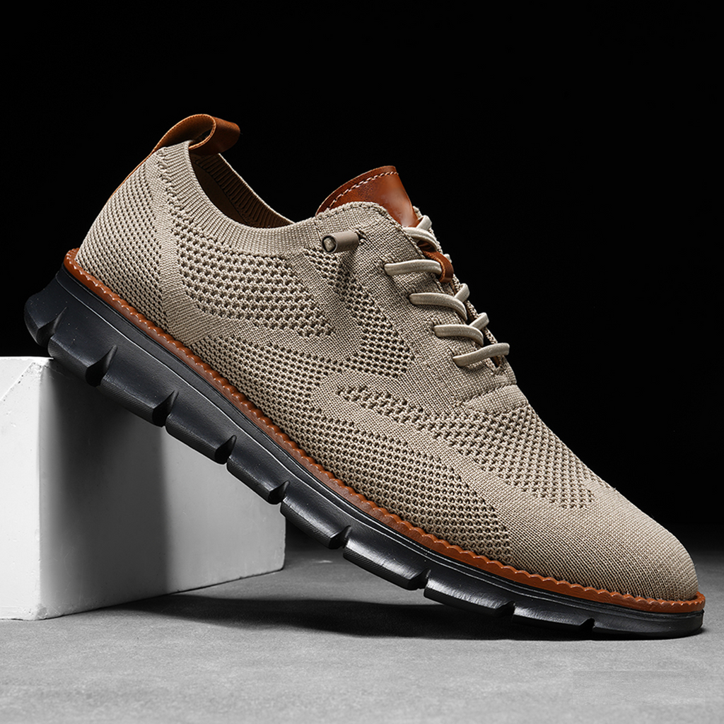 Reese | Men's Navy Mesh Knit Sneaker