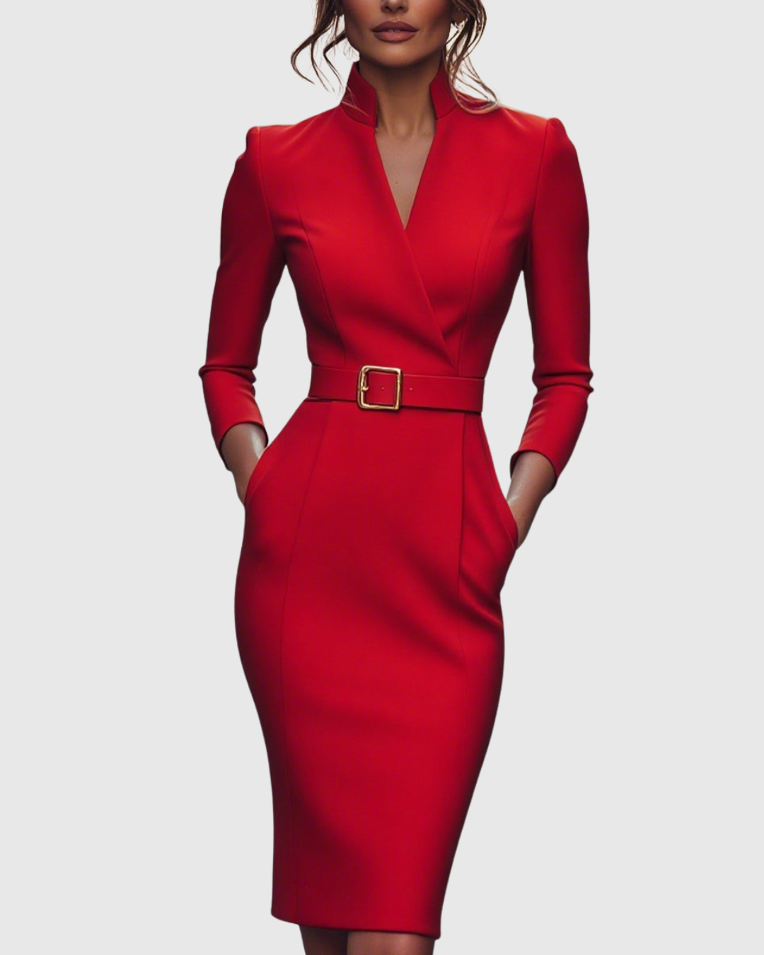 Stylish Women’s Midi Dress, Sophisticated Look and Fashionable Design
