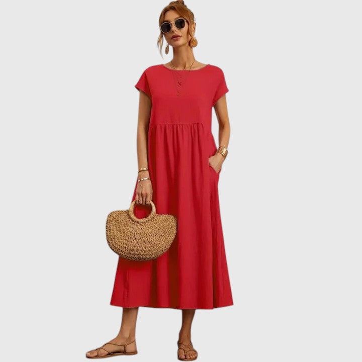 Stylish Women’s Midi Dress – Relaxed Fit with Everyday Comfort