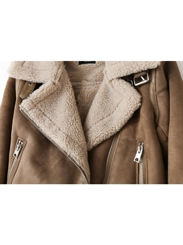 Odille | Women Warm Aviator Jacket Vintage Style
