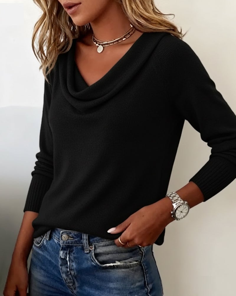 Francesca | Women's Cowl Neck Sweater