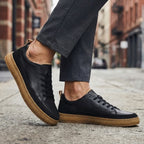 Ashby | Men's White Leather Platform Sneaker