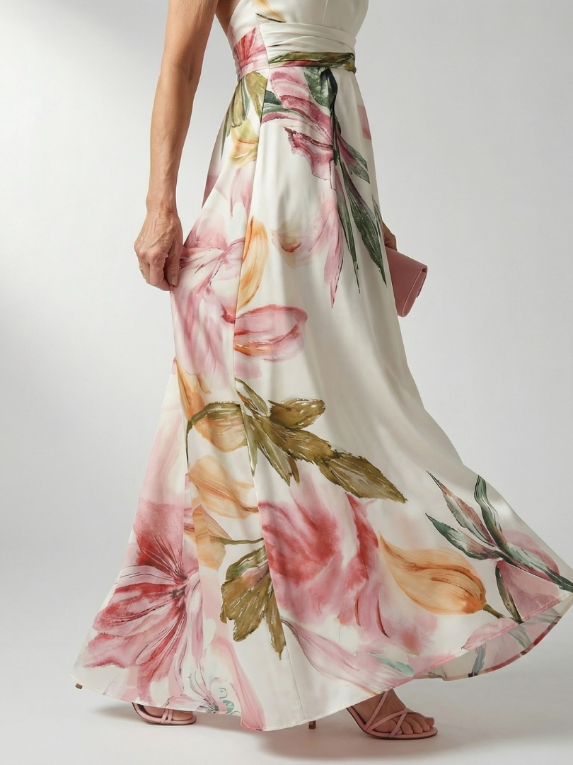 Light Floral Maxi Dress - Summer Elegant Breathable Boho Style