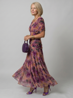 Off Shoulder Flow Midi Dress - Summer Party Elegant Style for Women