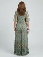 Halter Bloom Maxi Dress - Flowing Floral Print Summer Elegant Style
