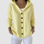 Emelie | Women's Hooded Flared Knit Cardigan