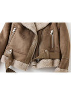 Odille | Women Warm Aviator Jacket Vintage Style