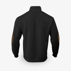 Hollis | Men's Cable Knit Sweater with Leather Elbow Patches