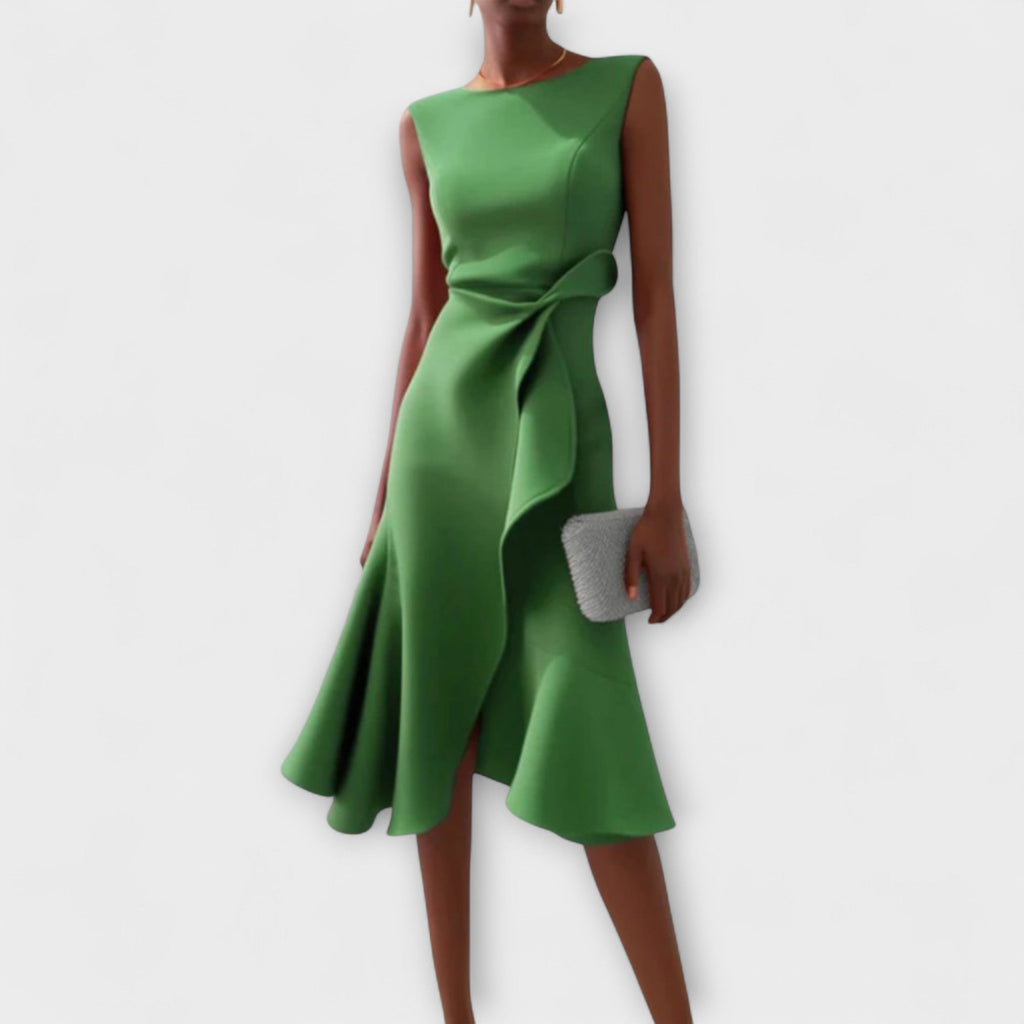 Stylish Women’s Midi Dress, Sophisticated Design and Elegant Style