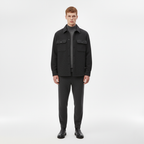 Stylish and warm black men's jacket
