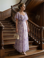Elegant Flutter Sleeve Midi Dress | Summer Style for Women