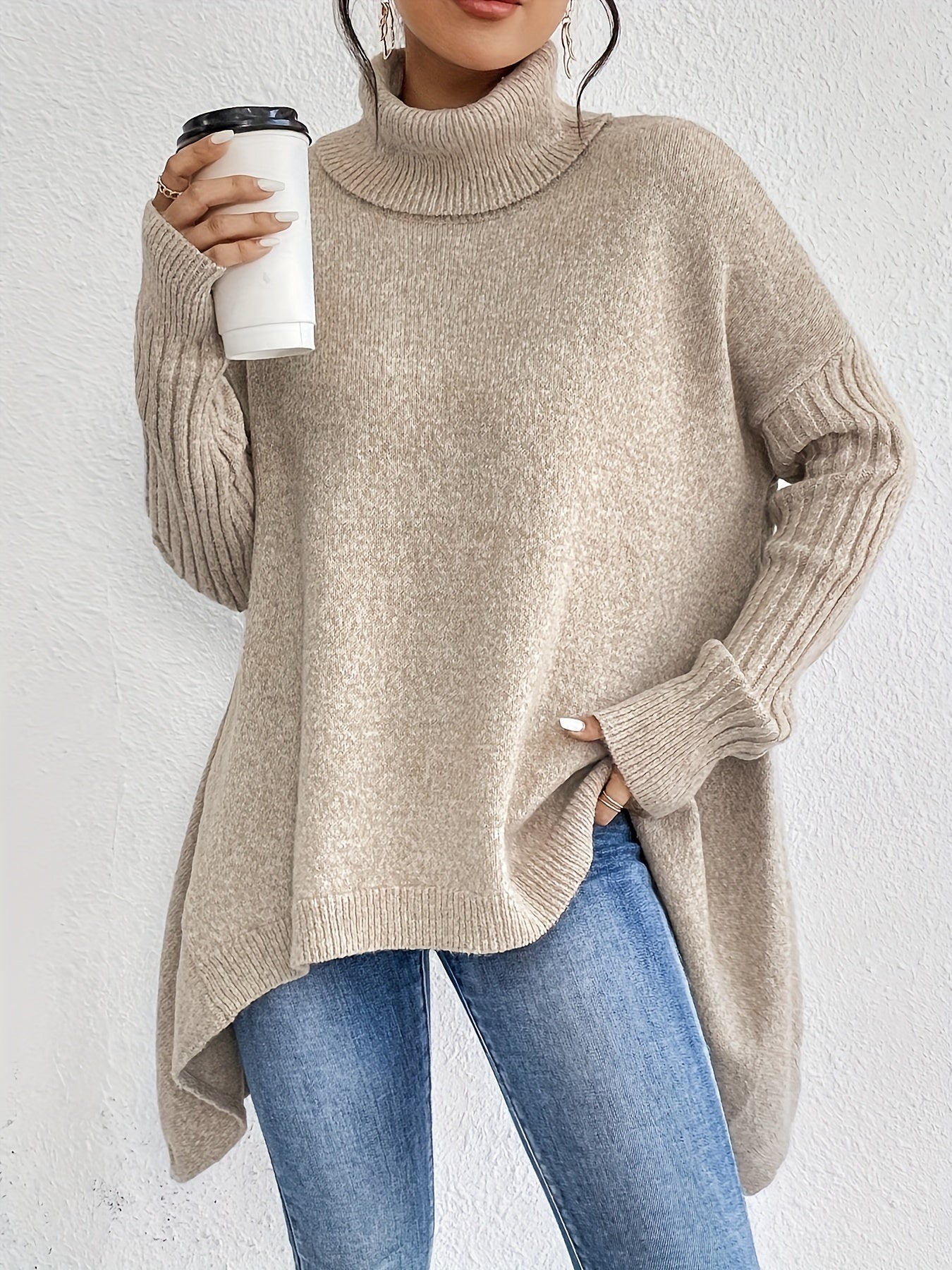 Ezella | Women's Relaxed Turtleneck Sweater