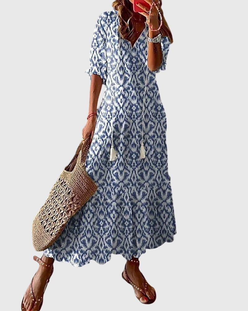 Vintage Boho Summer Dress – Timeless Style and Effortless Elegance