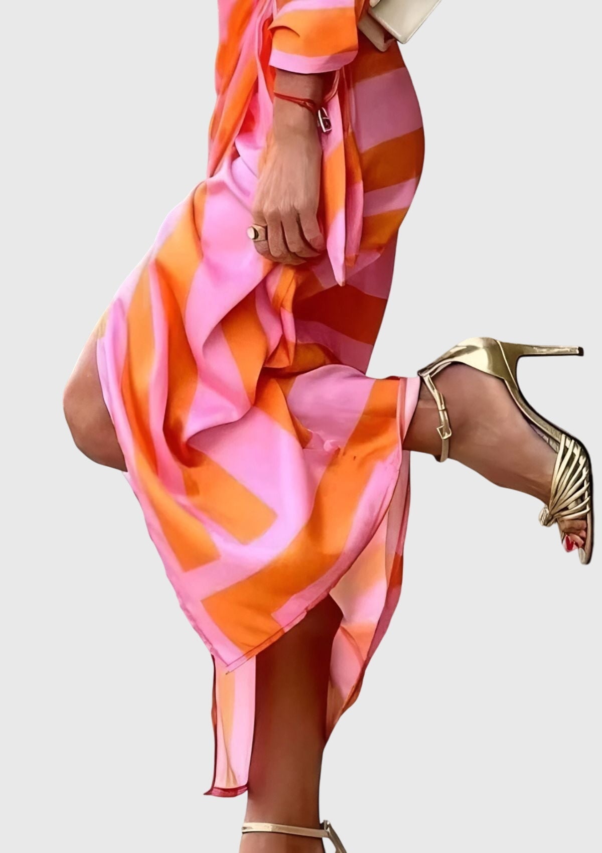 Elegant Women’s Wrap Dress, Patterned Design and Feminine Fit