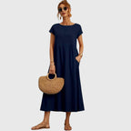 Stylish Women’s Midi Dress – Relaxed Fit with Everyday Comfort