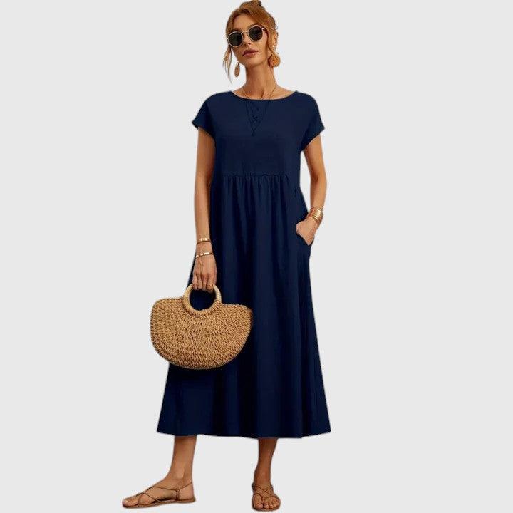 Stylish Women’s Midi Dress – Relaxed Fit with Everyday Comfort
