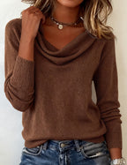 Francesca | Women's Cowl Neck Sweater