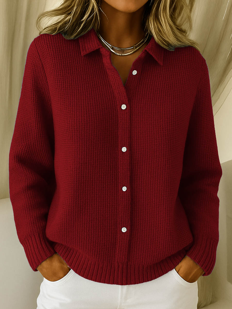 Calista | Women's Ribbed Button Cardigan