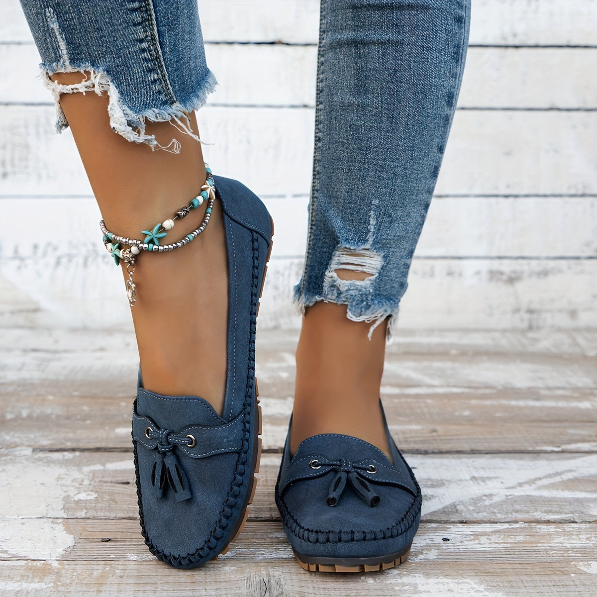 Stylish Women’s Loafers with Tassels – Elegant Comfort for Everyday Wear