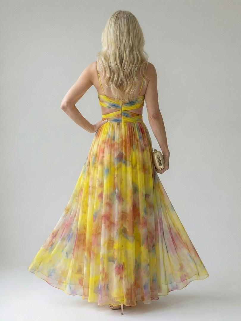 Soft Wrap Maxi Dress - Summer Elegant Flowing Boho Style for Women