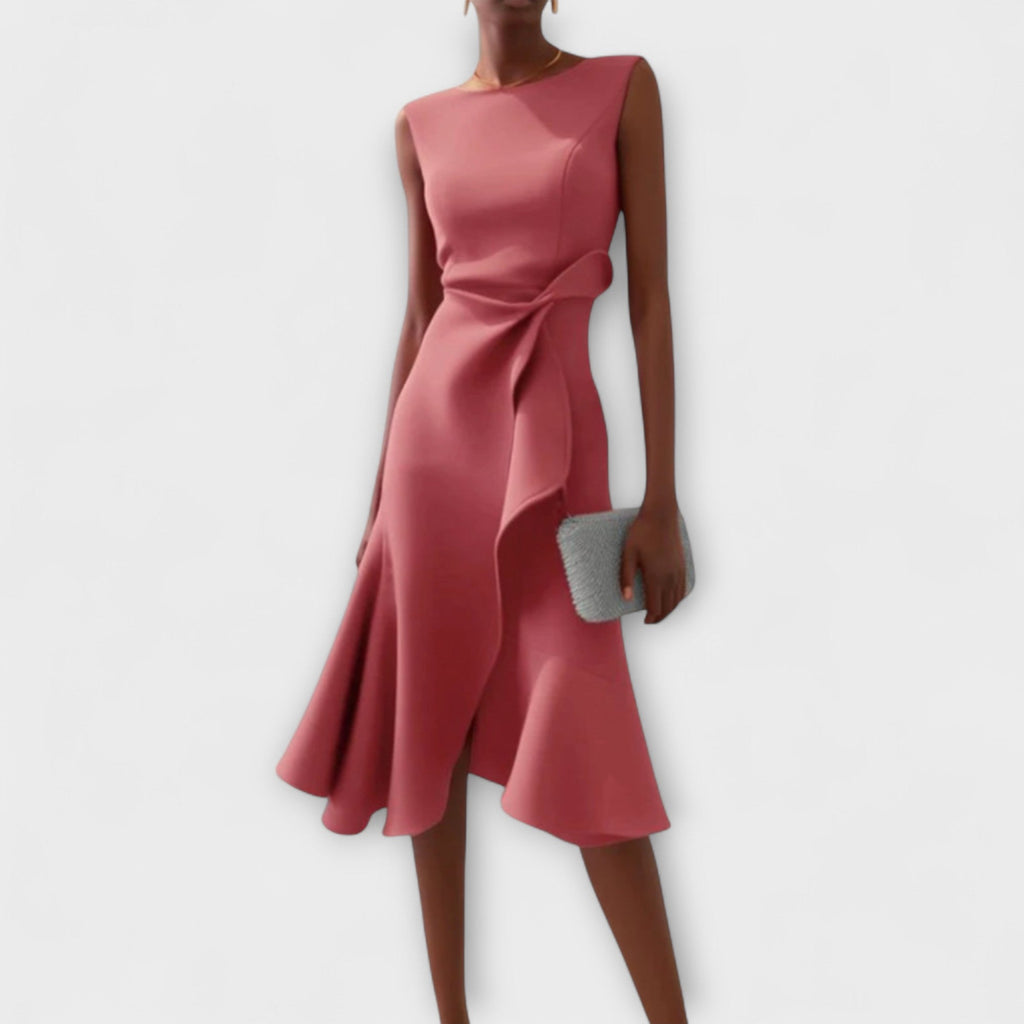 Stylish Women’s Midi Dress, Sophisticated Design and Elegant Style