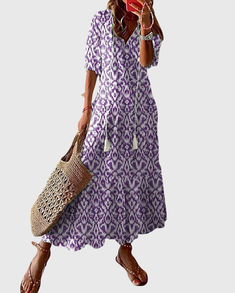 Vintage Boho Summer Dress – Timeless Style and Effortless Elegance
