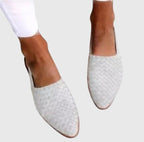 Isabelle | Women's Woven Pointed-Toe Flats