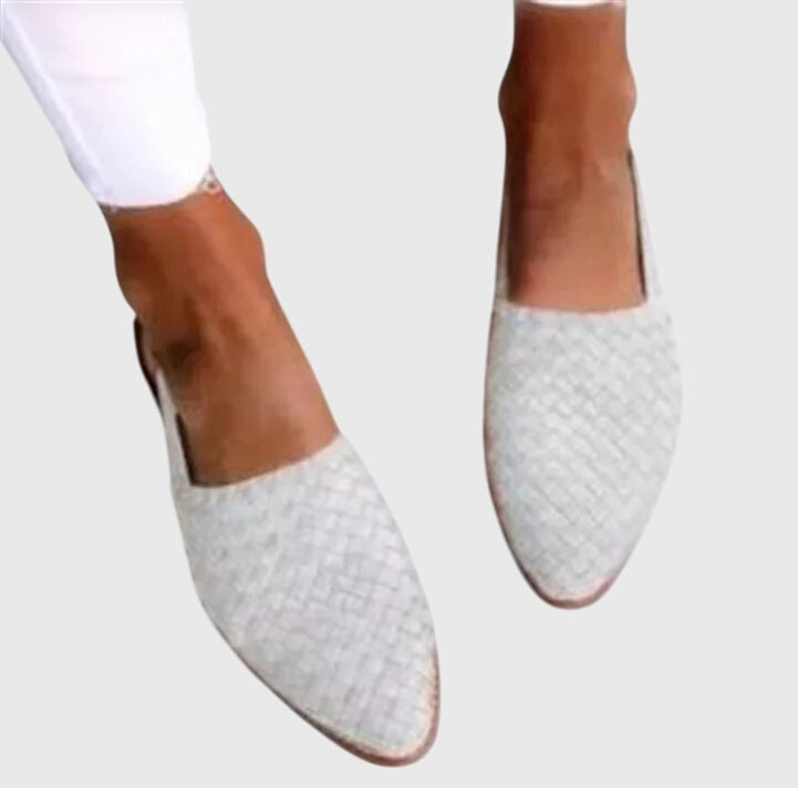 Isabelle | Women's Woven Pointed-Toe Flats