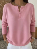 Nerice | Women's Henley Button Knit Sweater