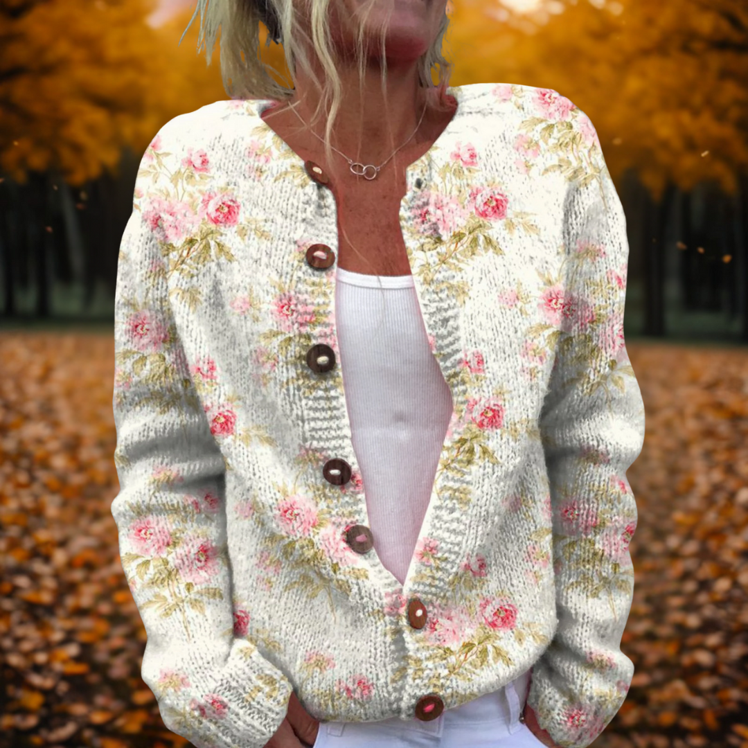Jessie | Women's Floral Button Cardigan