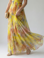 Soft Wrap Maxi Dress - Summer Elegant Flowing Boho Style for Women