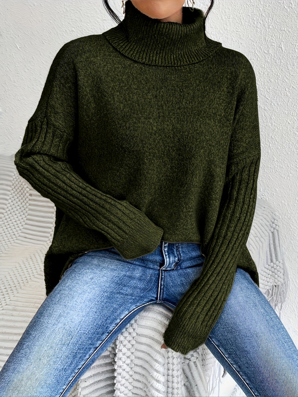 Ezella | Women's Relaxed Turtleneck Sweater