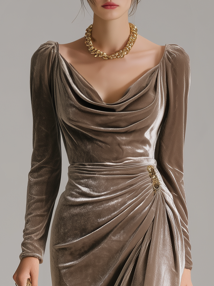 Lillian | Women's Lace-Detail Flowing Maxi Dress
