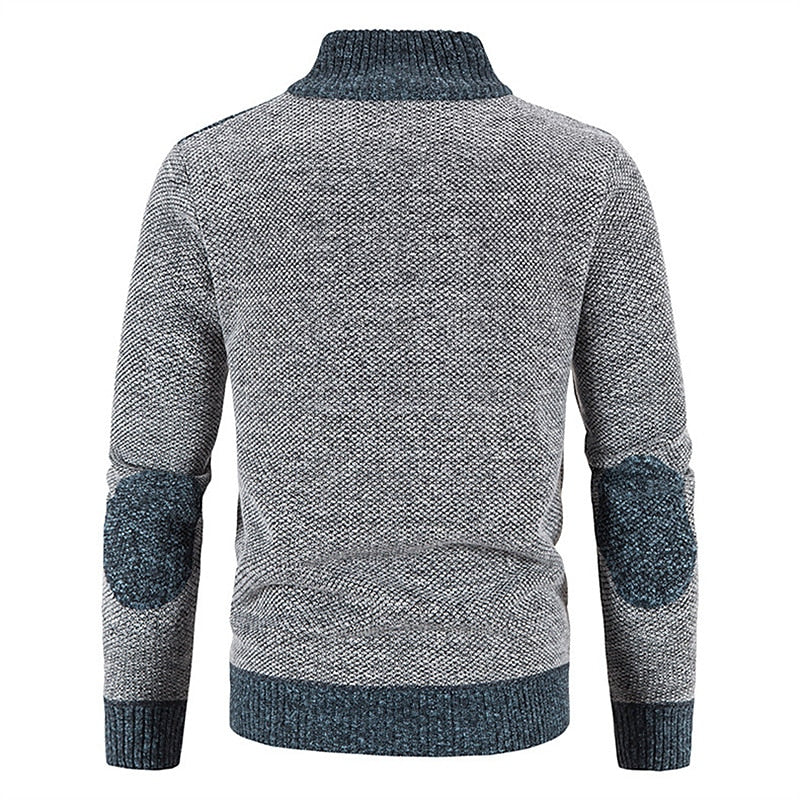Merrick | Men's Wool-Blend Turtleneck Cardigan