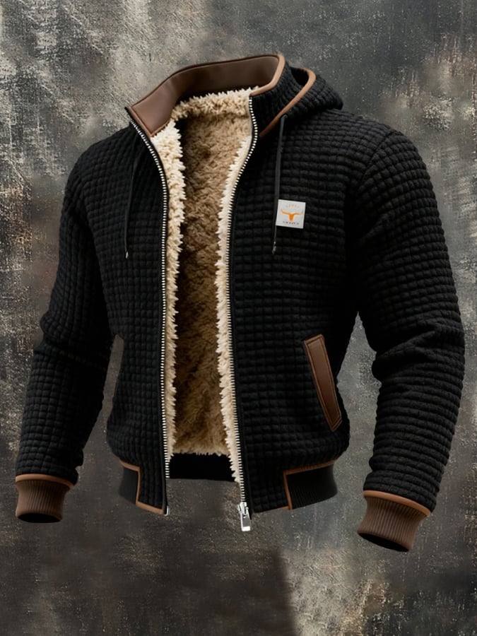 Marcus | Men's Quilted Jacket with Sherpa Lining