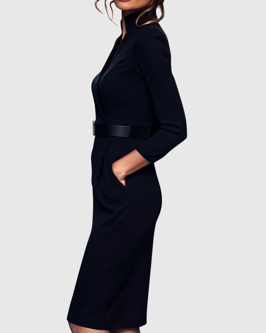 Stylish Women’s Midi Dress, Sophisticated Look and Fashionable Design